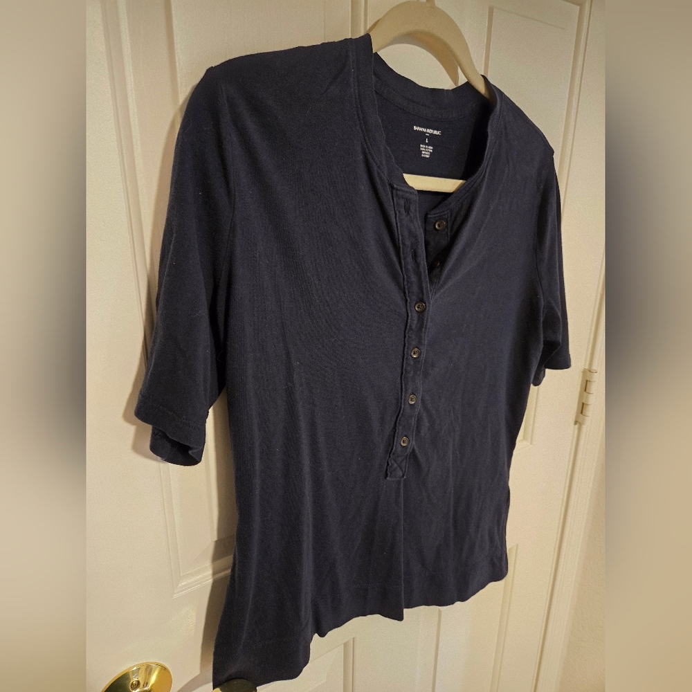 Banana Republic Dark Blue Casual Shirt